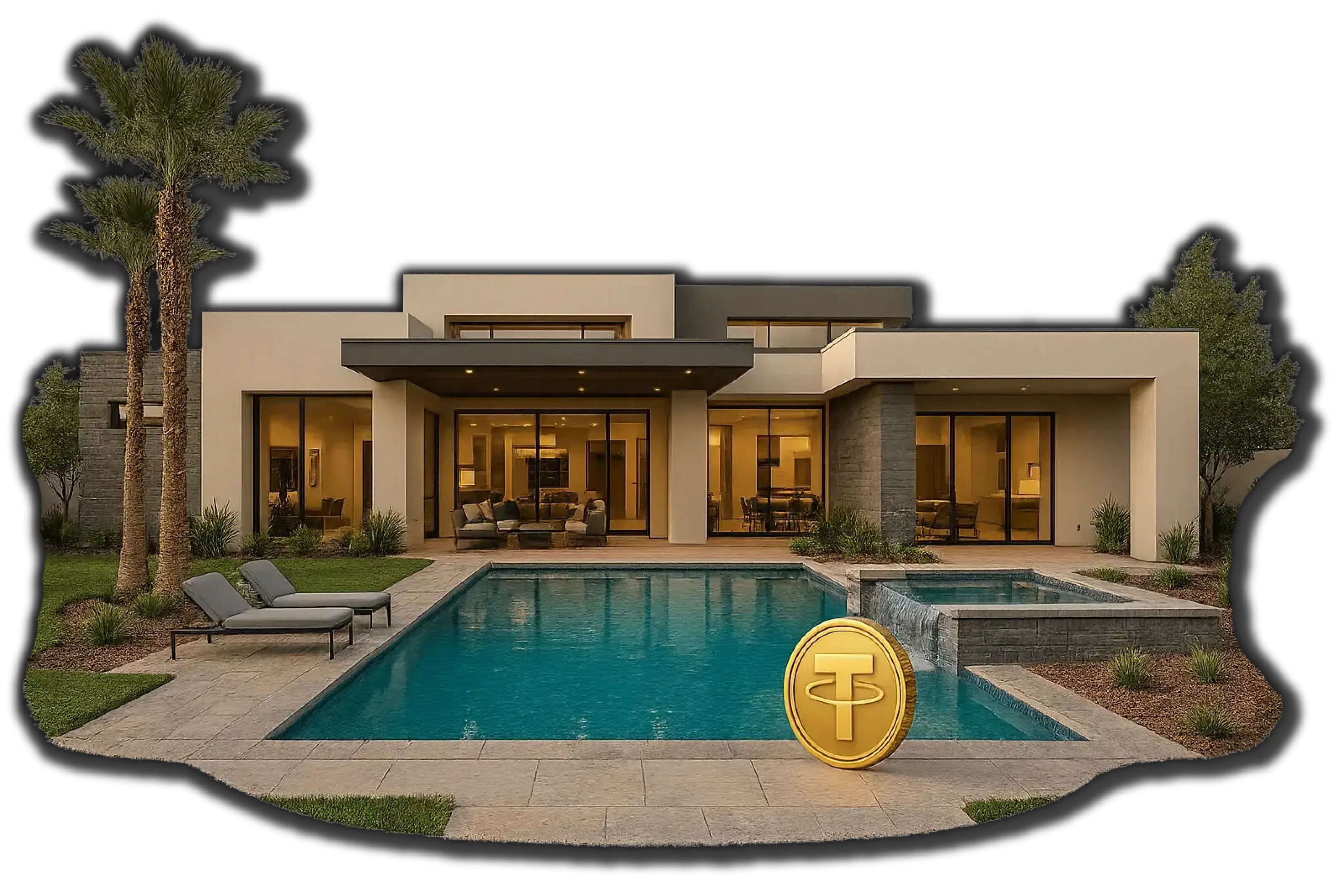 Luxury home bought with USDT